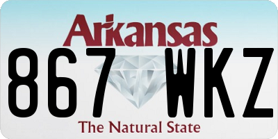 AR license plate 867WKZ