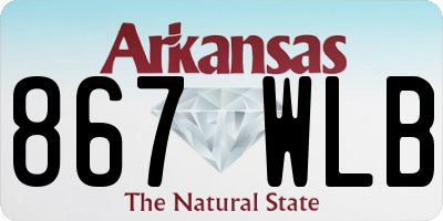 AR license plate 867WLB