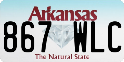 AR license plate 867WLC