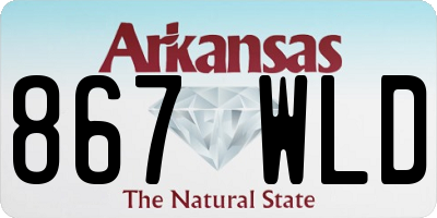 AR license plate 867WLD