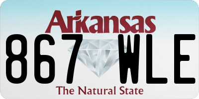 AR license plate 867WLE
