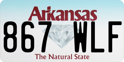 AR license plate 867WLF