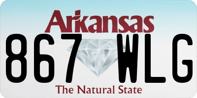 AR license plate 867WLG