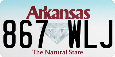 AR license plate 867WLJ