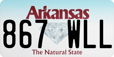 AR license plate 867WLL
