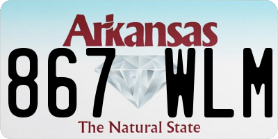 AR license plate 867WLM