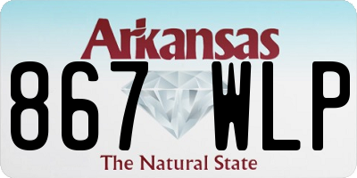 AR license plate 867WLP