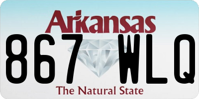 AR license plate 867WLQ