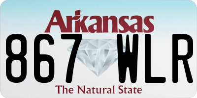 AR license plate 867WLR