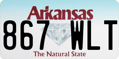 AR license plate 867WLT