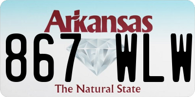 AR license plate 867WLW