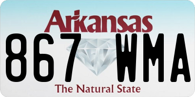AR license plate 867WMA