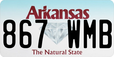 AR license plate 867WMB