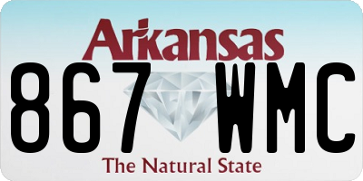AR license plate 867WMC