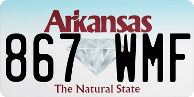 AR license plate 867WMF