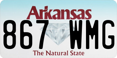 AR license plate 867WMG