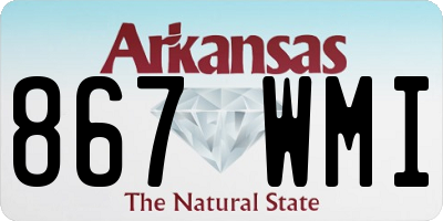 AR license plate 867WMI