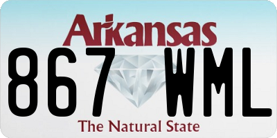 AR license plate 867WML