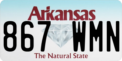 AR license plate 867WMN