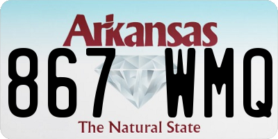 AR license plate 867WMQ