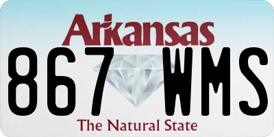AR license plate 867WMS