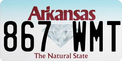 AR license plate 867WMT