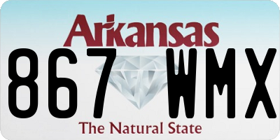 AR license plate 867WMX
