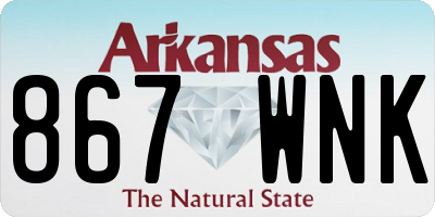AR license plate 867WNK