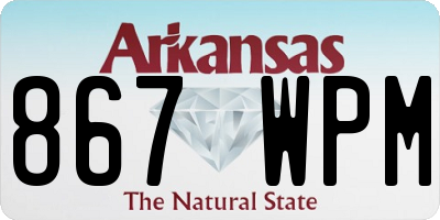 AR license plate 867WPM