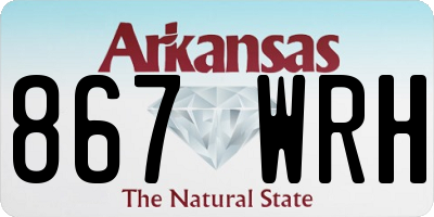 AR license plate 867WRH