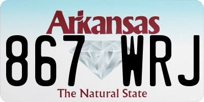 AR license plate 867WRJ