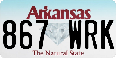 AR license plate 867WRK