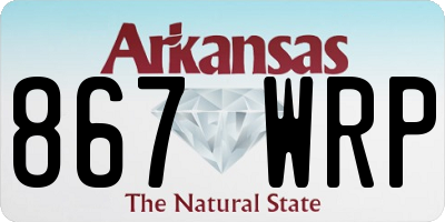AR license plate 867WRP