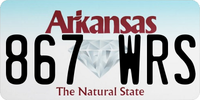 AR license plate 867WRS
