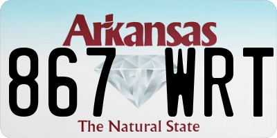 AR license plate 867WRT
