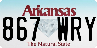 AR license plate 867WRY