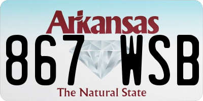 AR license plate 867WSB
