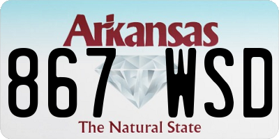 AR license plate 867WSD