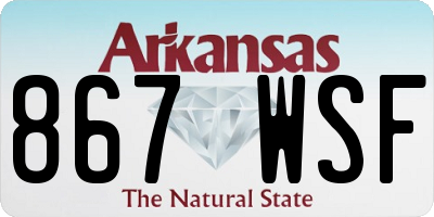 AR license plate 867WSF