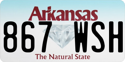 AR license plate 867WSH