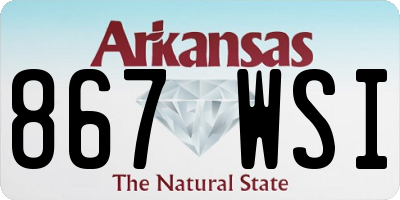 AR license plate 867WSI
