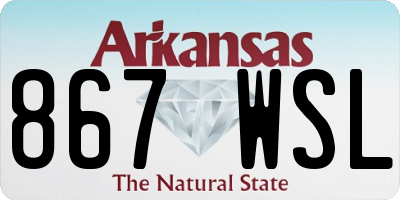 AR license plate 867WSL