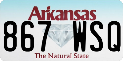 AR license plate 867WSQ