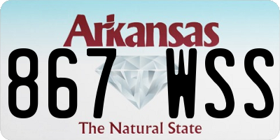 AR license plate 867WSS