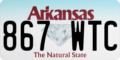 AR license plate 867WTC