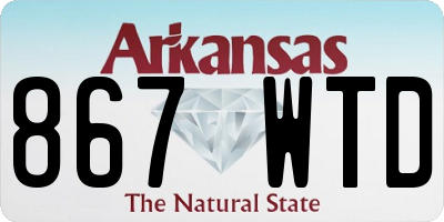 AR license plate 867WTD