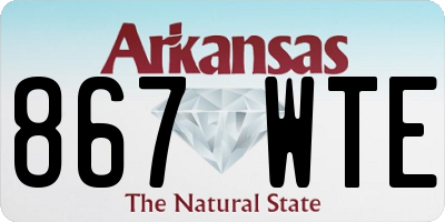 AR license plate 867WTE