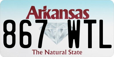 AR license plate 867WTL
