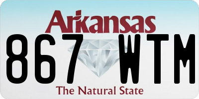 AR license plate 867WTM