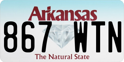AR license plate 867WTN